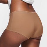 Women's Stretchy Mid Waist Boy Shorts 3 Pack Natural (3pack)