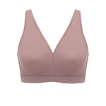 Women's Full Coverage Wireless Unlined Bra Gravel Beige