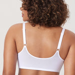 Women's Vintage Lace Front Closure Bra White