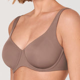 Women's Unlined Balconette Bra Brown Purple