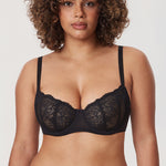 Women's Vintage Lace Balconette Bra White