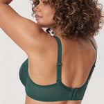 Women's Vintage Lace Unlined Bra Midnight Emerald