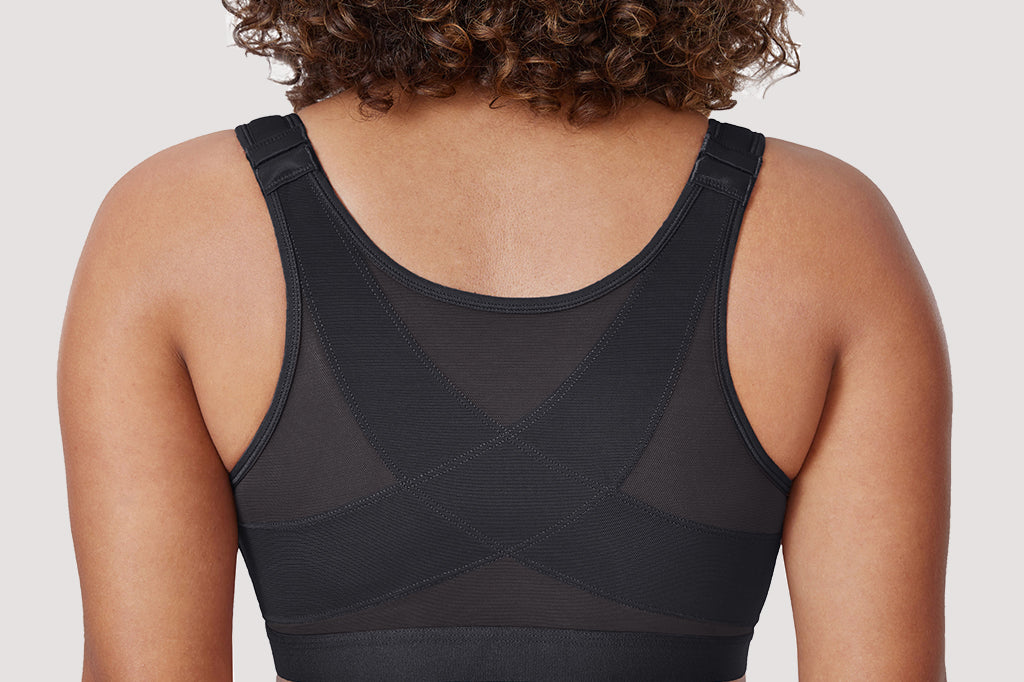 Women's X-shaped Back Posture Bra Black