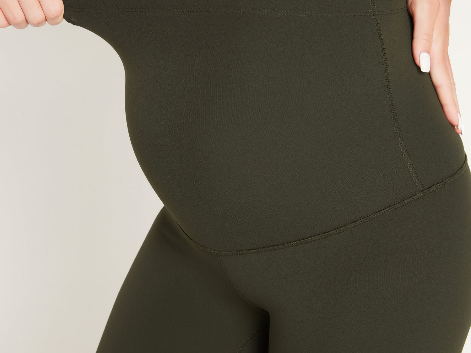 Women's Super High Waist Maternity Leggings 25" Black