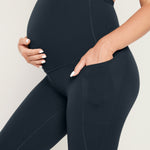 Women's Maternity Leggings with Pockets 25" True Navy